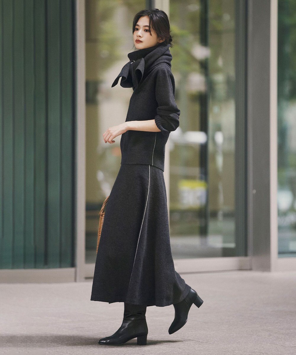 ICB L 【WEB限定カラーあり】ミルドウール ニットスカート 