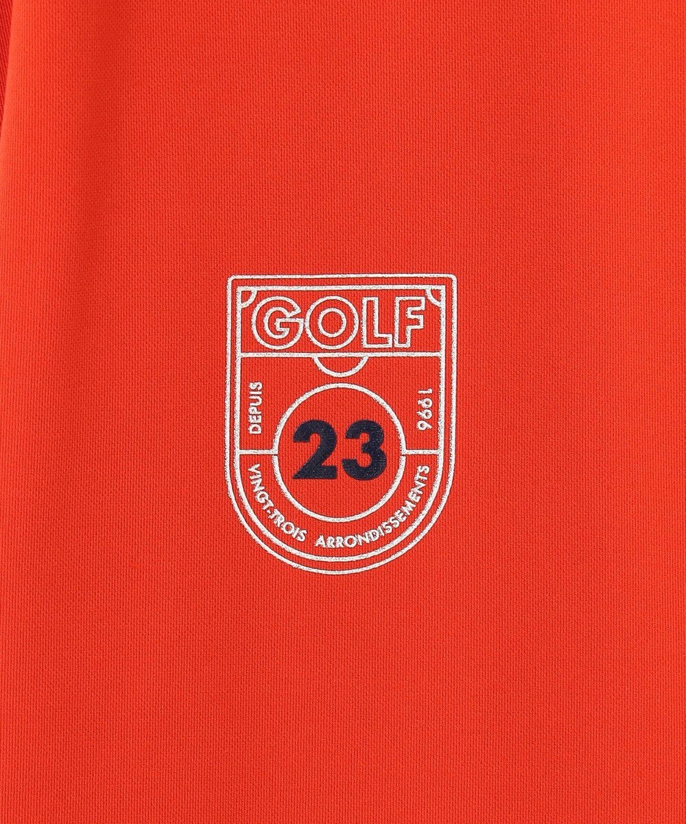 23区GOLF 【WOMEN】新色追加！【吸水速乾/UVカット】フレンチスリーブロゴモックネック 