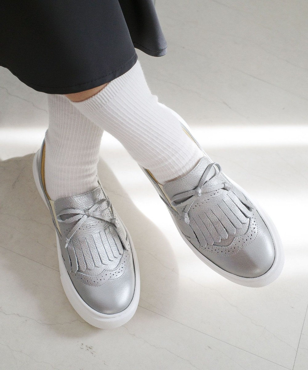 Pointer 日本製 本革タッセルスニーカー 