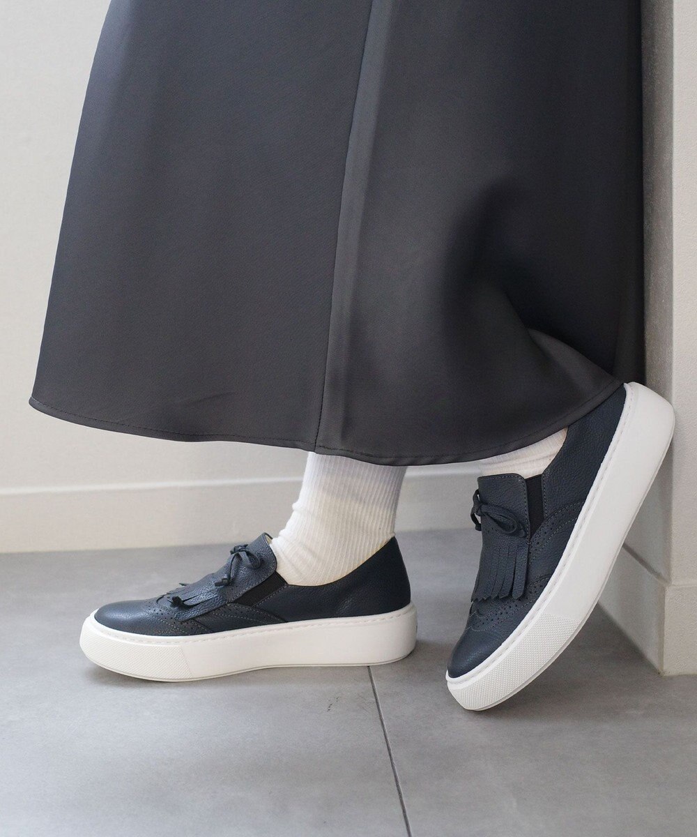 Pointer 日本製 本革タッセルスニーカー 