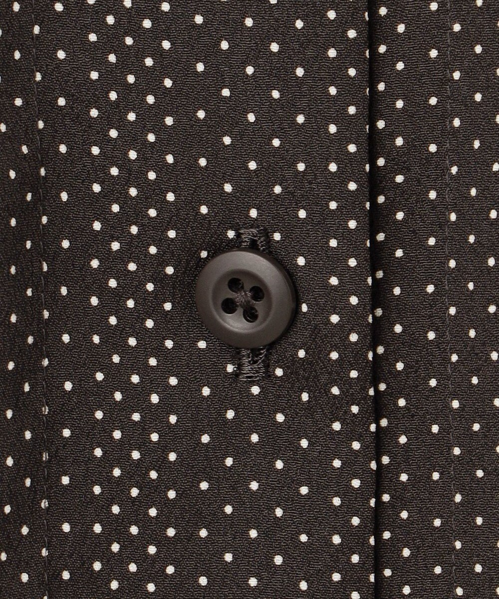 J.PRESS LADIES L 【洗える】ドットデシンプリント ピンタック ワンピース 