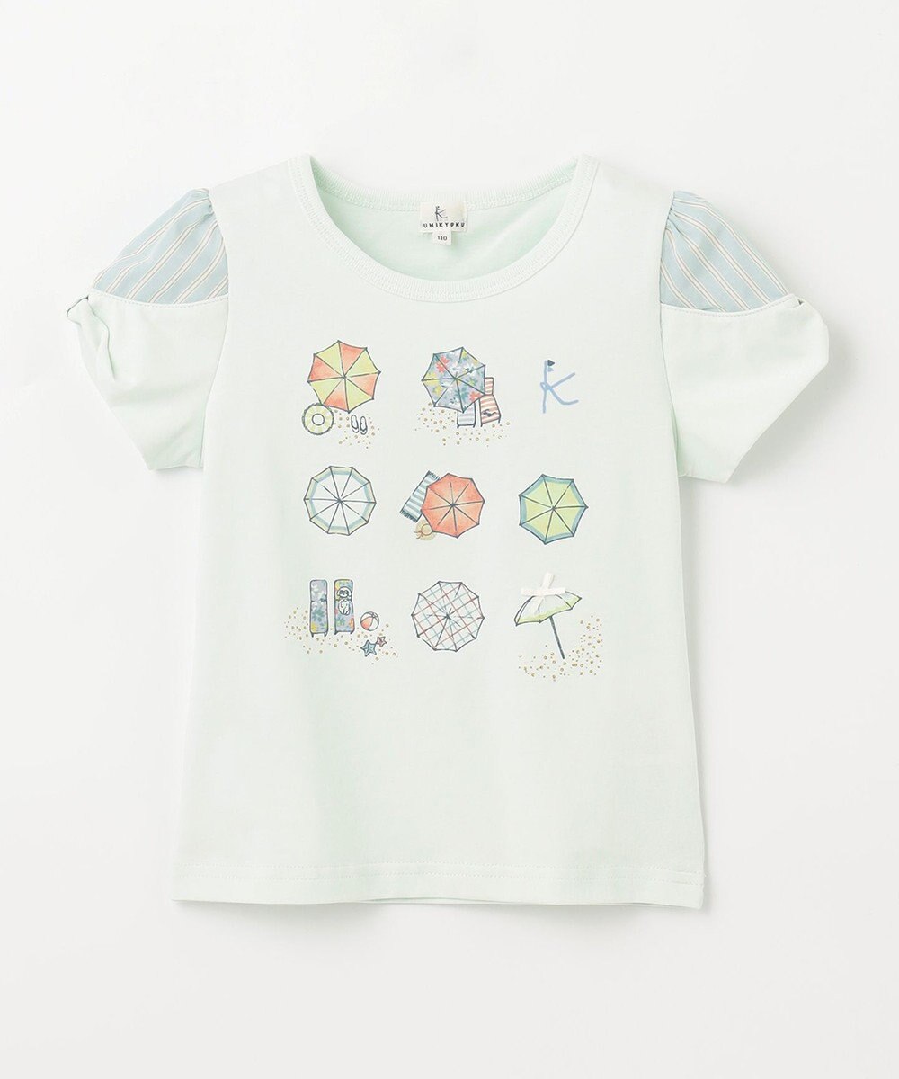 組曲 KIDS 【110-140㎝】【UVケア】パラソルアート Tシャツ 