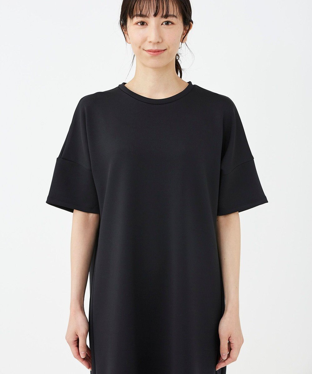 KASHIYAMA 【抗菌繊維】スタイリッシュジャージー オーバーサイズドレス 
