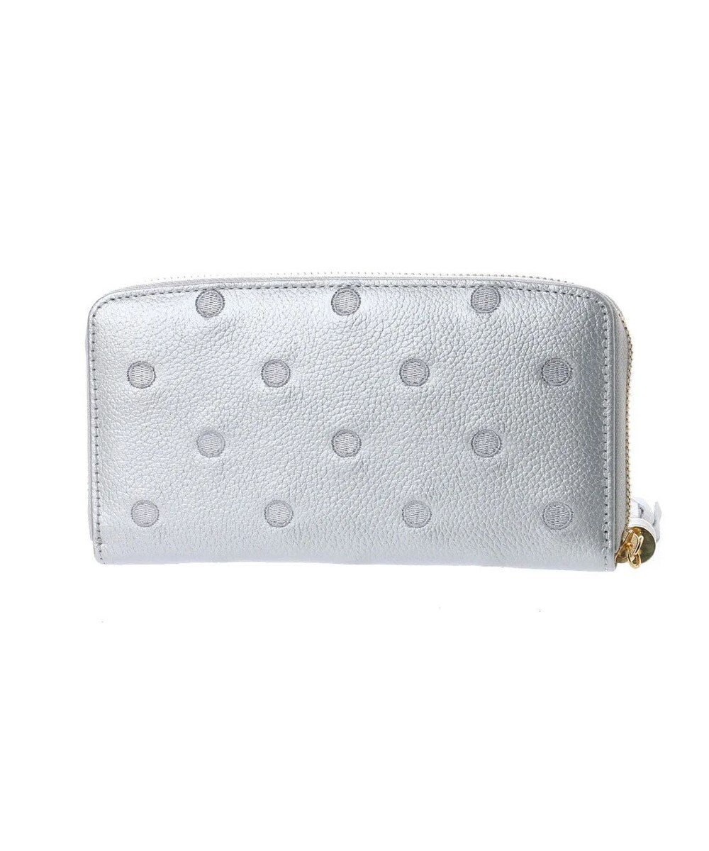 UNBILLION ペルケ perche / 牛革ドット刺繍ラウンド長財布 