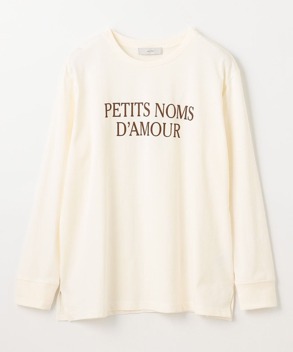 ANY 【洗濯機可】フロッキーロゴロングＴシャツ 