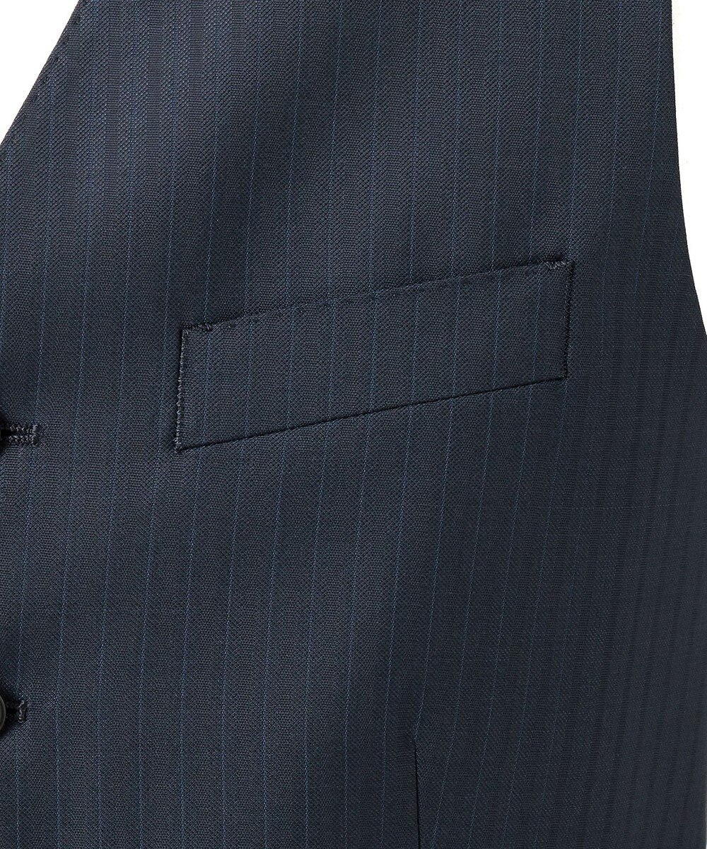 GOTAIRIKU 通年仕様【DORMEUIL/ドーメル】ミレニアル  3ピーススーツ(ネイビー) 