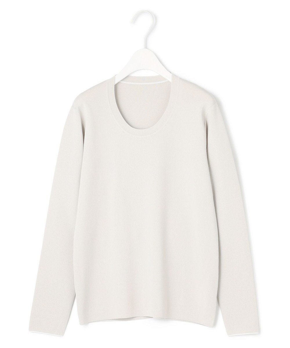 ICB 【洗える】 シンセティックフルニードル クルーネックプルオーバー 