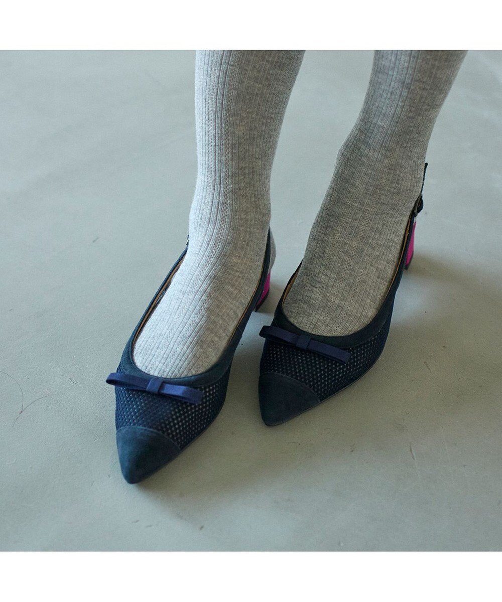 MODE ET JACOMO <MODE ET JACOMO>リボンモチーフチュールバックベルト 