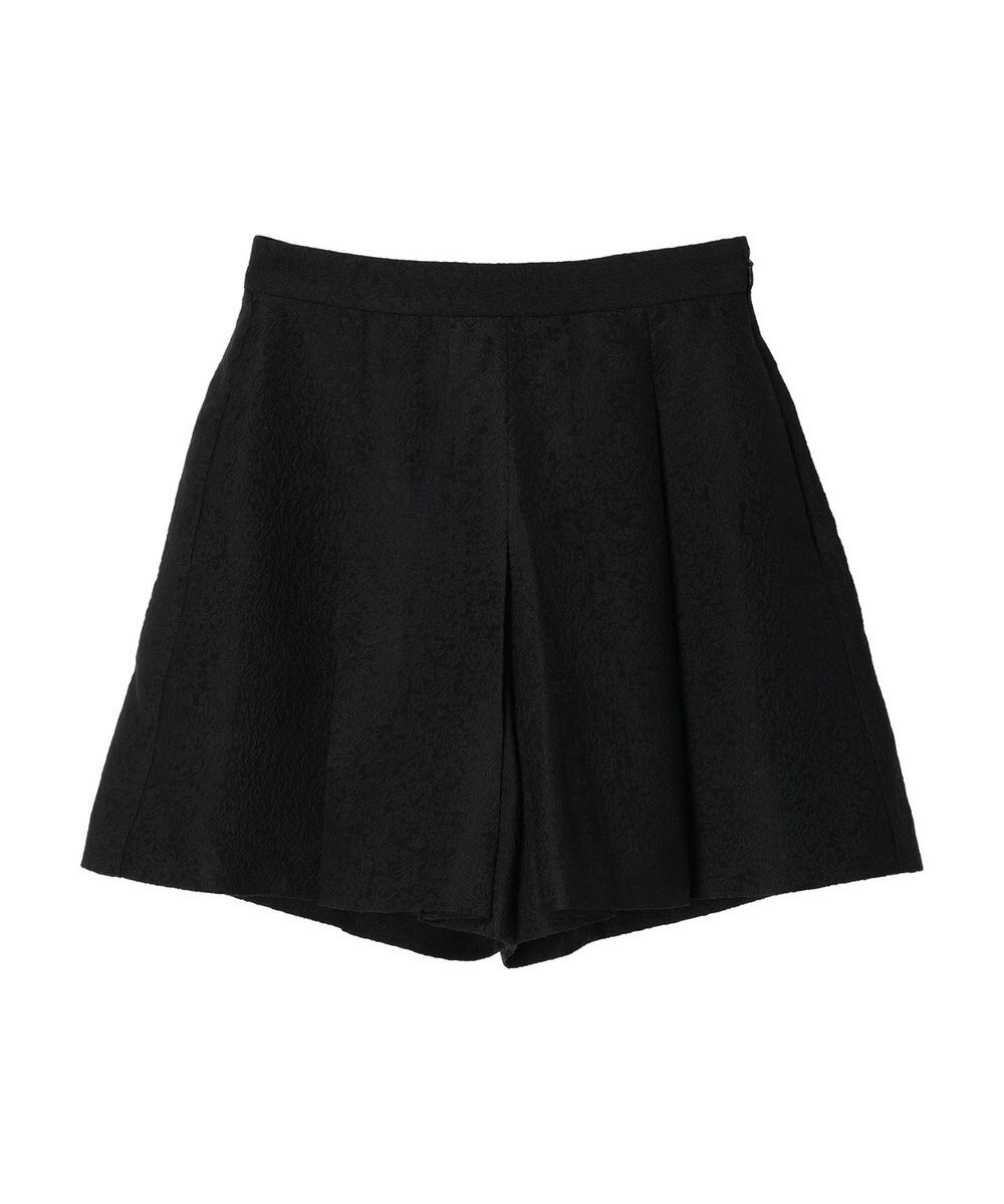 Green Parks タック入りジャガードキュロットパンツ 