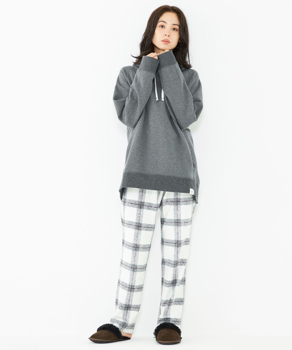 JOSEPH ABBOUD MOUNTAIN 【SPACE／UNISEX】フランネルジャージーブロック パンツ 