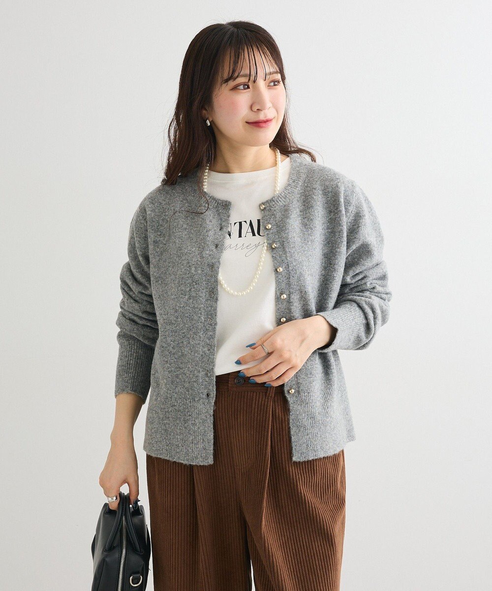 Green Parks 金釦コンパクトニットカーディガン 