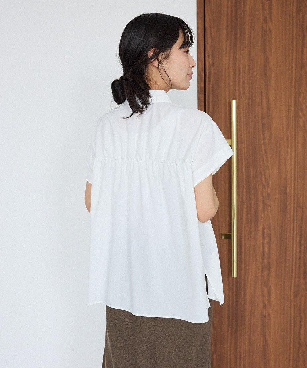 CRAFT STANDARD BOUTIQUE シャーリングショートスリーブブラウス 