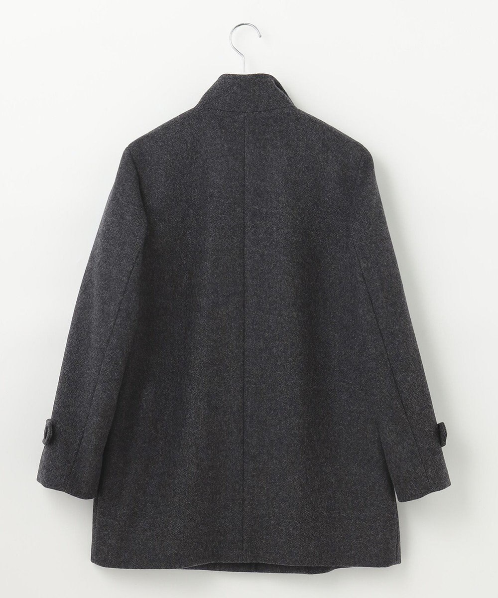 J.PRESS LADIES L ショートビーバー スタンドカラー コート 