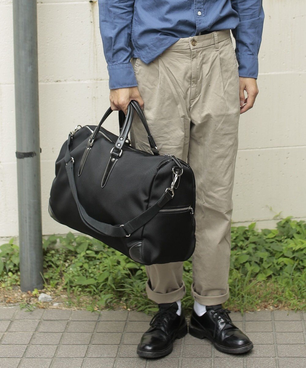 UNBILLION 【テレビ ドラマ着用アイテム】Otias 1681デニール×白化合皮ボストンL 