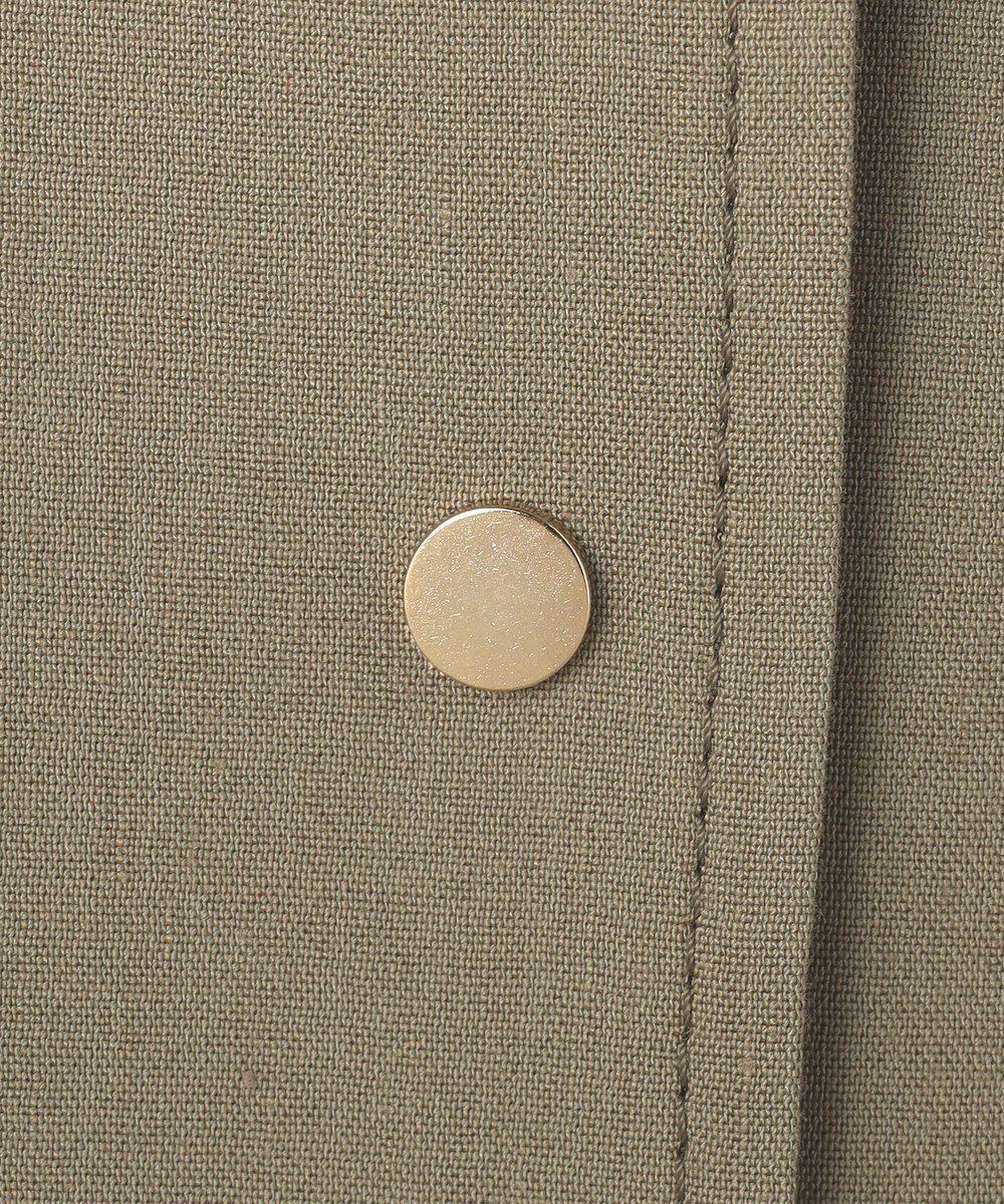 自由区 【カタログ掲載・セットアップ対応】リネンストレッチノーカラー ジャケット 