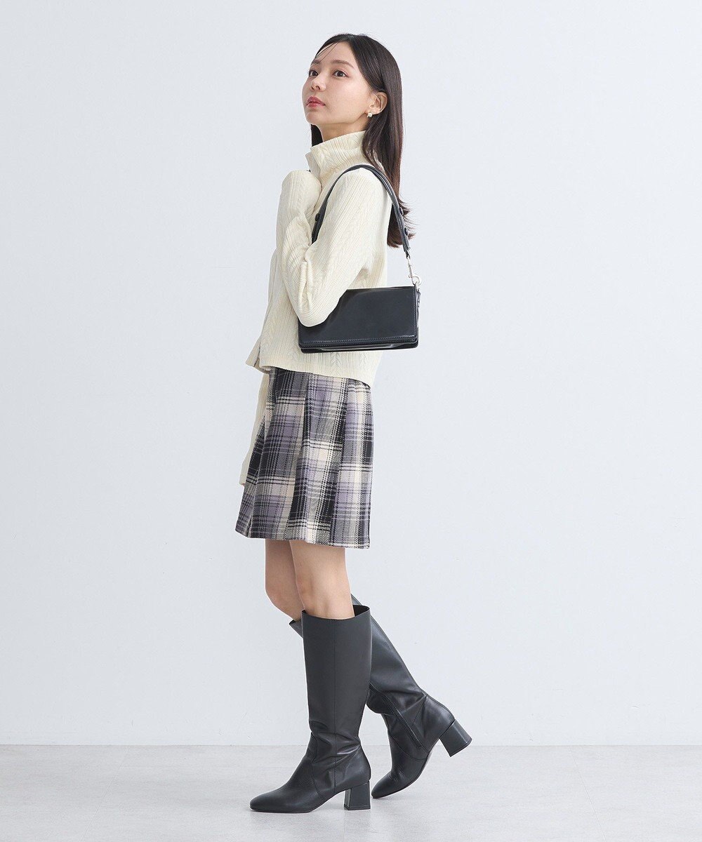 earth music&ecology ベロアケーブルＺｉｐカーディガン 