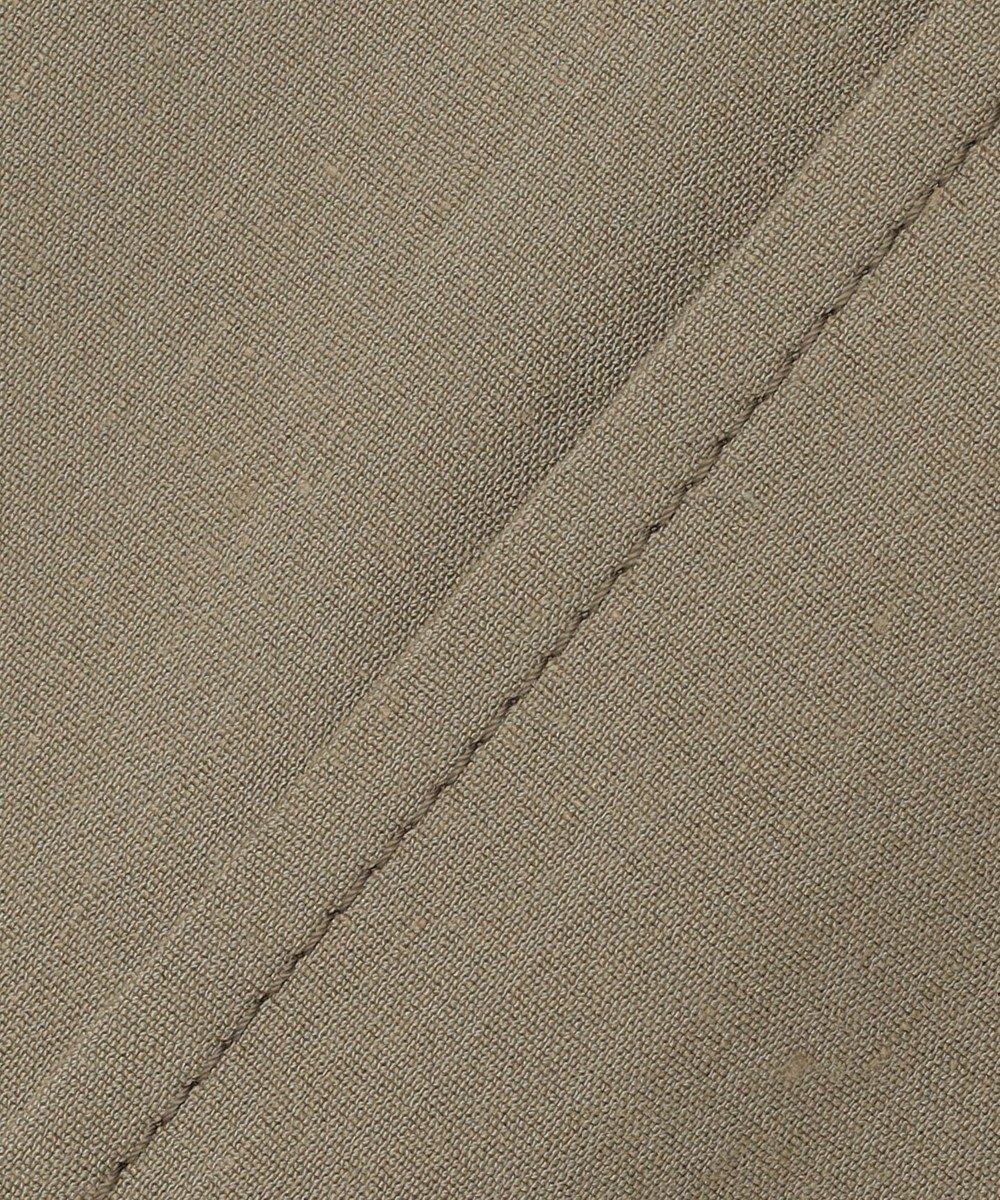 自由区 【カタログ掲載・セットアップ対応】リネンストレッチノーカラー ジャケット 