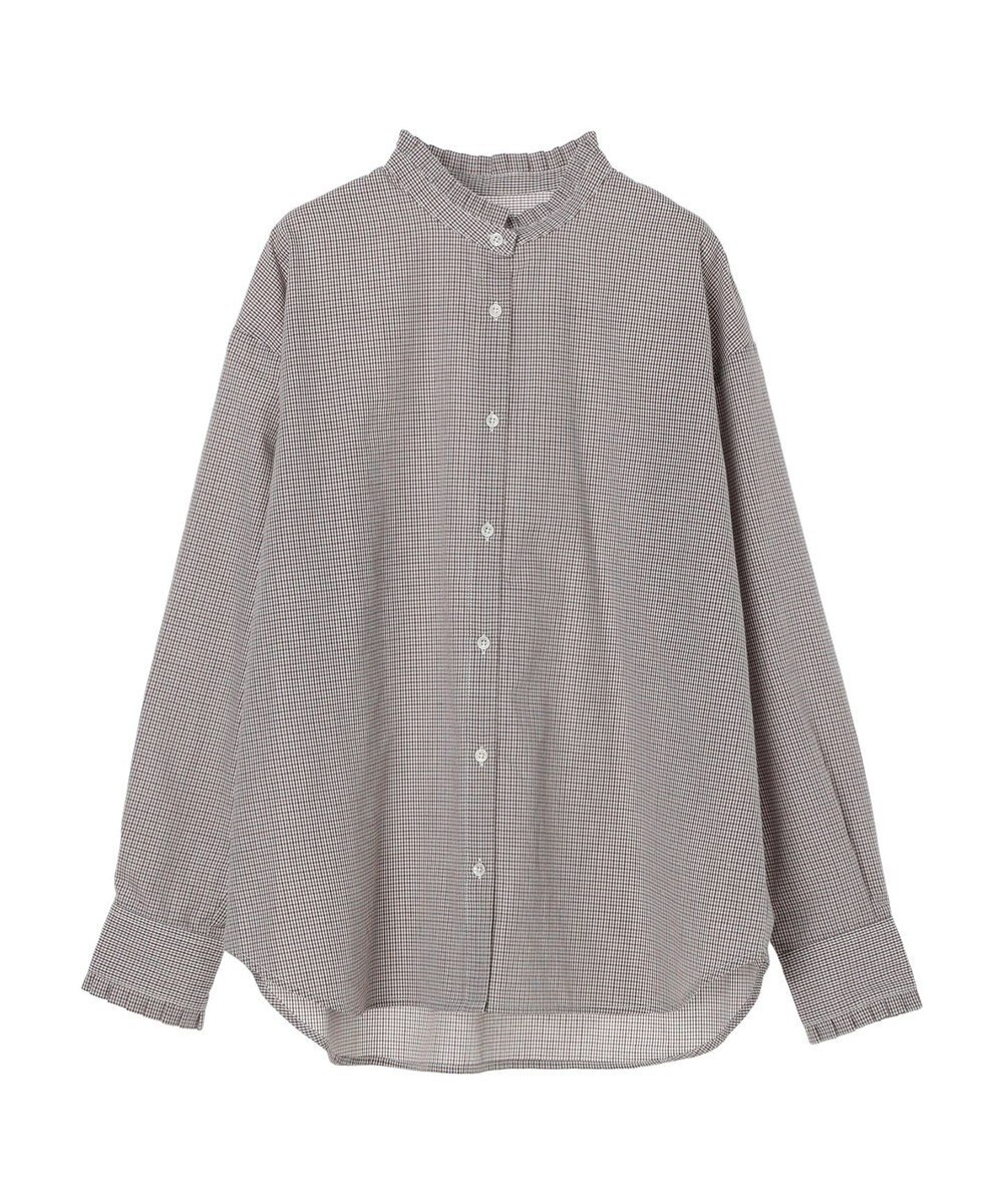 earth music&ecology スタンドフリルシャツ 