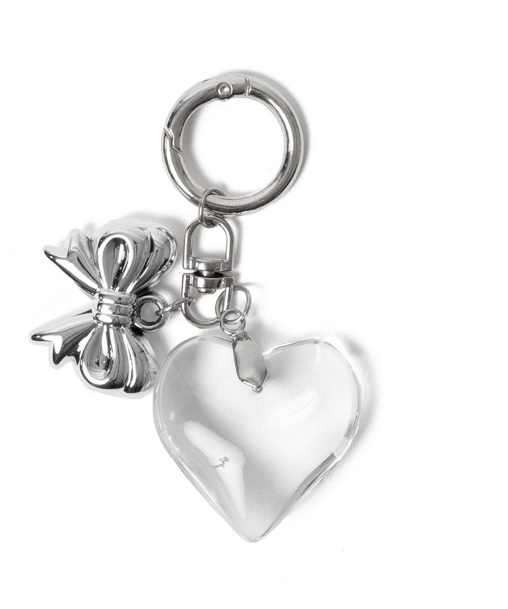 WEGO クリアカラーハートキーホルダー 