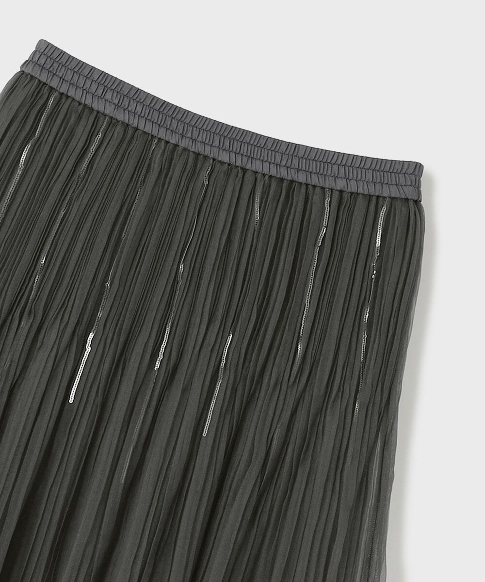 GRACE CONTINENTAL オーガンスパンコールスカート 