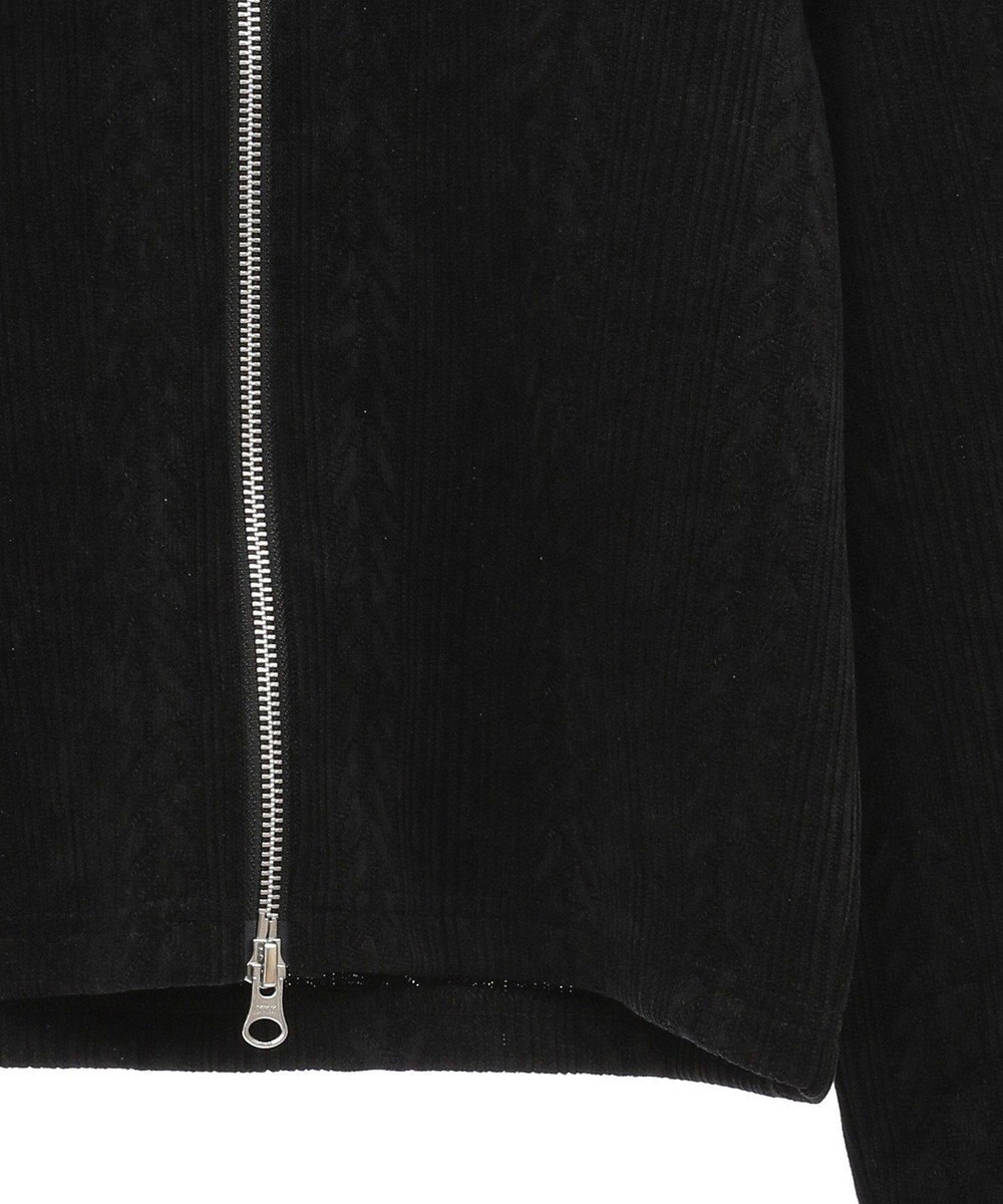 earth music&ecology ベロアケーブルＺｉｐカーディガン 