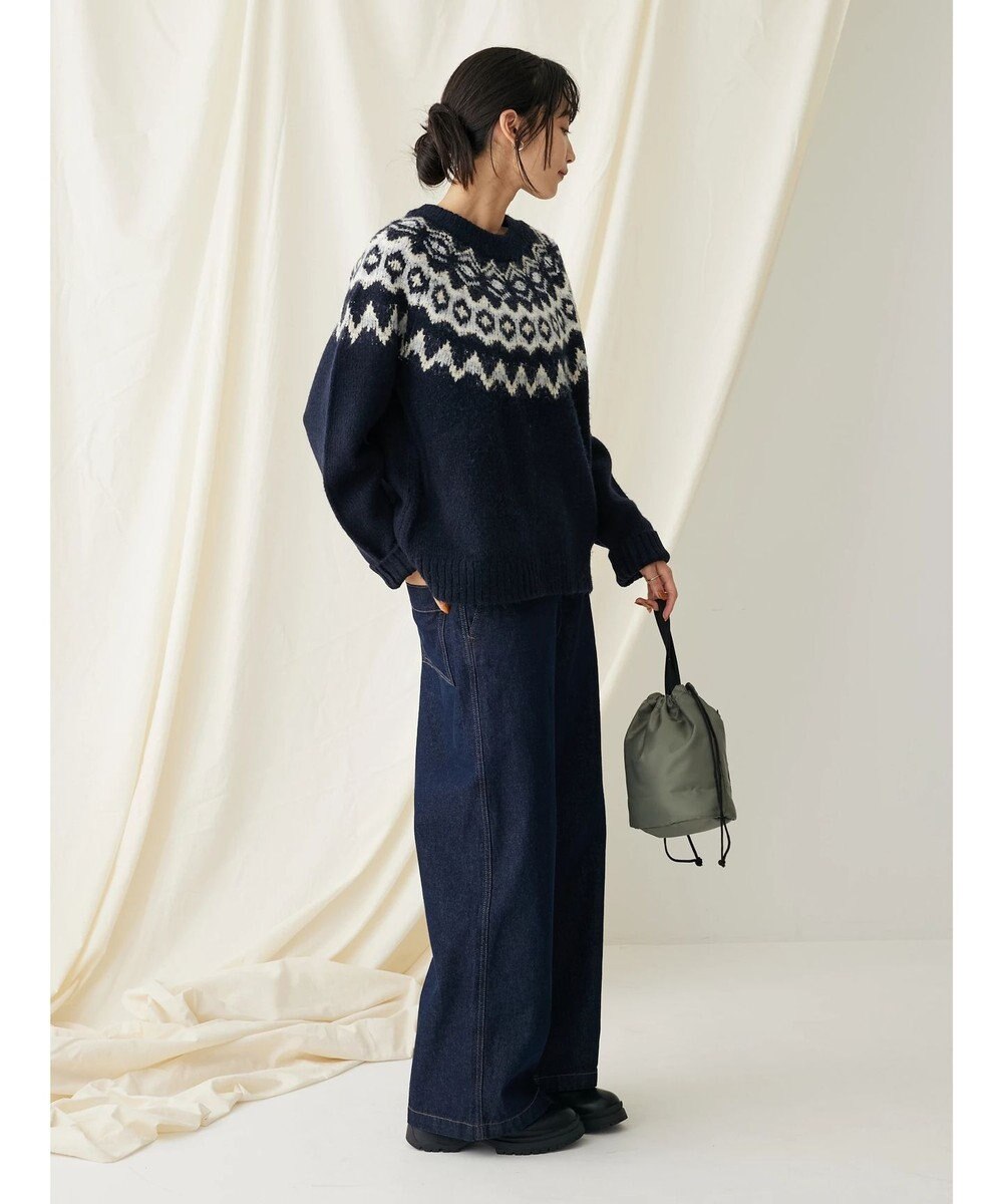 CRAFT STANDARD BOUTIQUE 求心柄ニットプルオーバー 