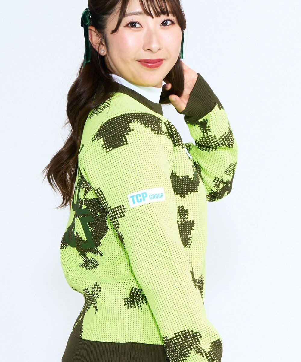 PW CIRCULUS 【WOMEN】Spark dot camouflage 軽量ニット ゴルフウェア レディース 