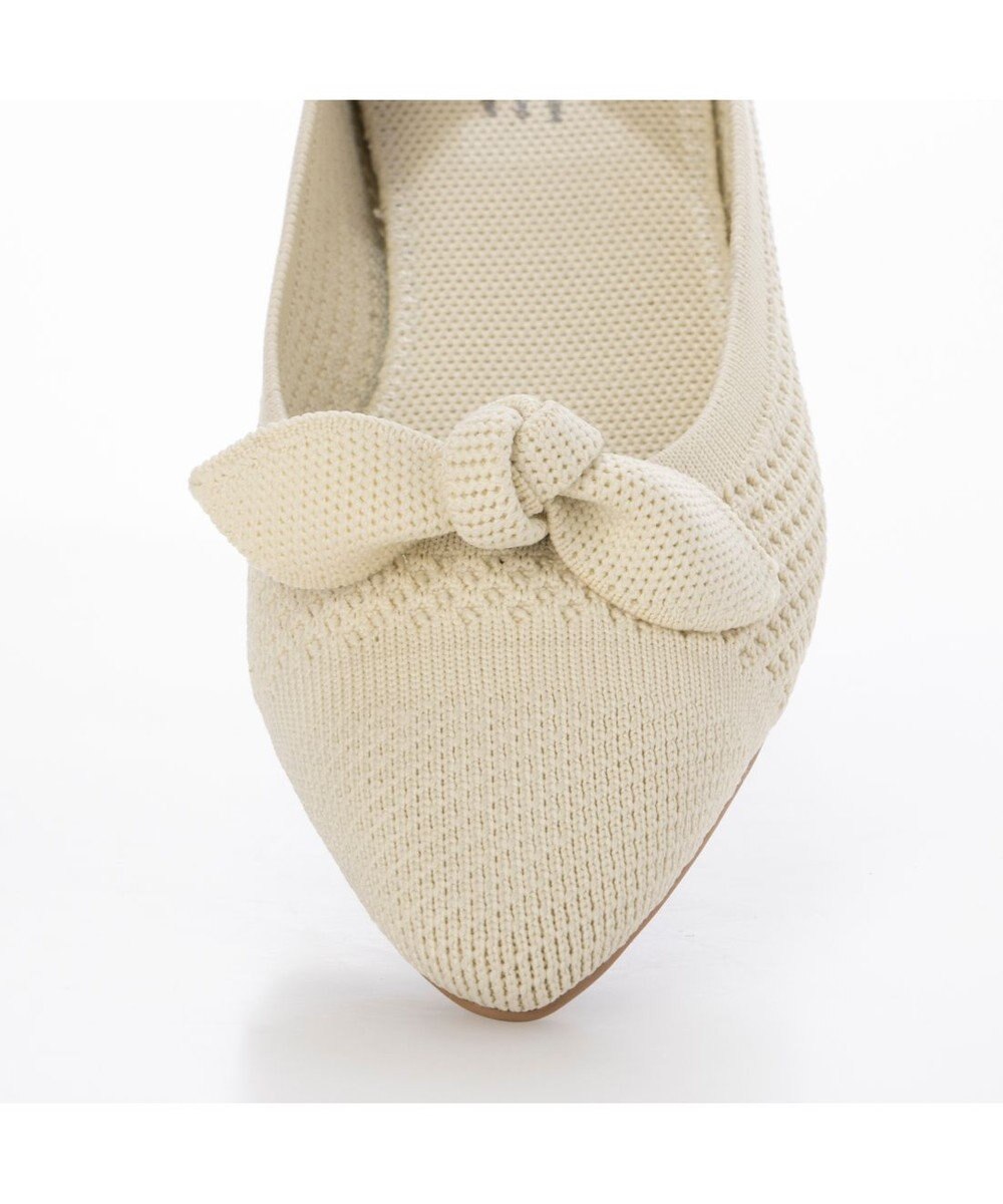 ing <ing>【サステナブル】２WAYポインテッドトゥニットパンプス 