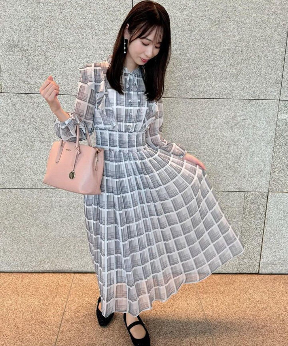 Feroux 【洗える】プリーツ ワンピース 