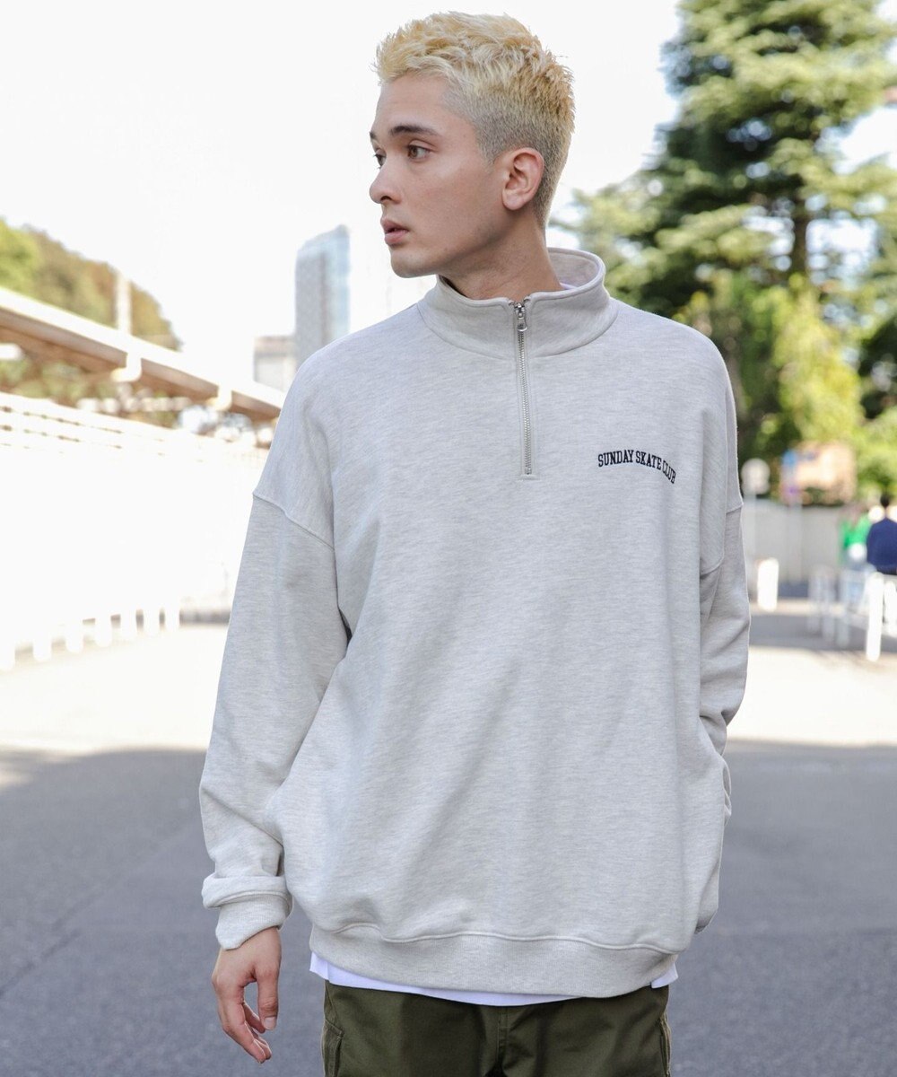 WEGO ヘビーウエイトハーフZIPワンポイントPO 