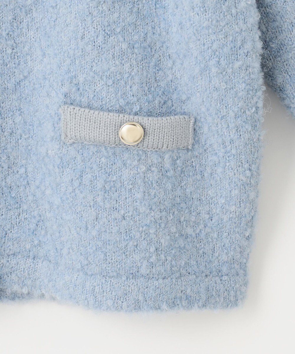 Feroux 【洗える】ブークレー ニットジャケット 