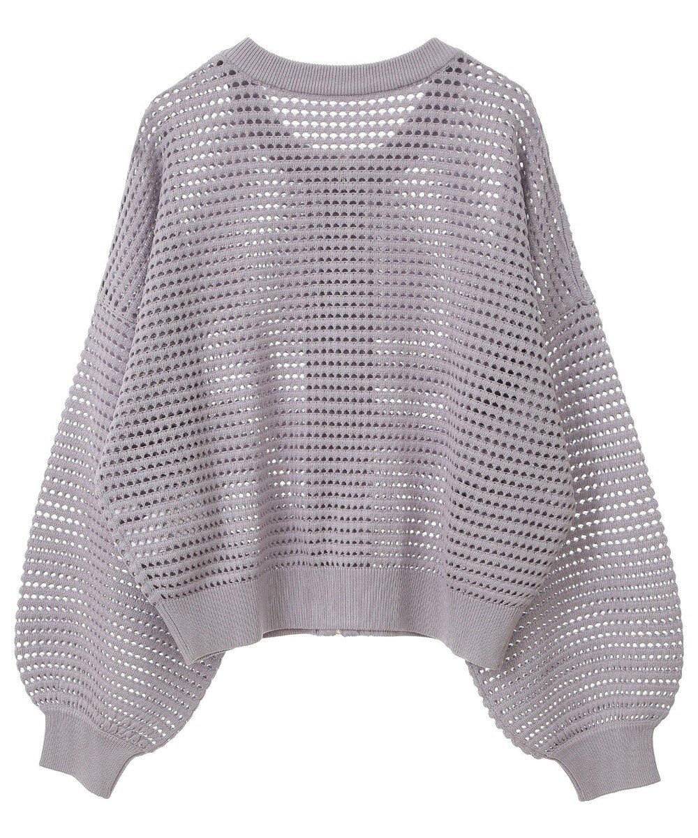 AMERICAN HOLIC ジップアップメッシュニットカーディガン 