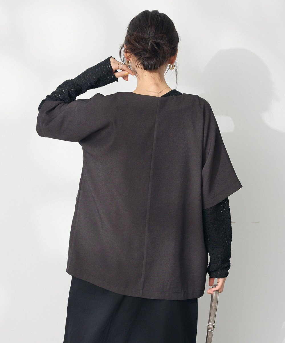 CRAFT STANDARD BOUTIQUE 刺繍カラーレスジャケット 