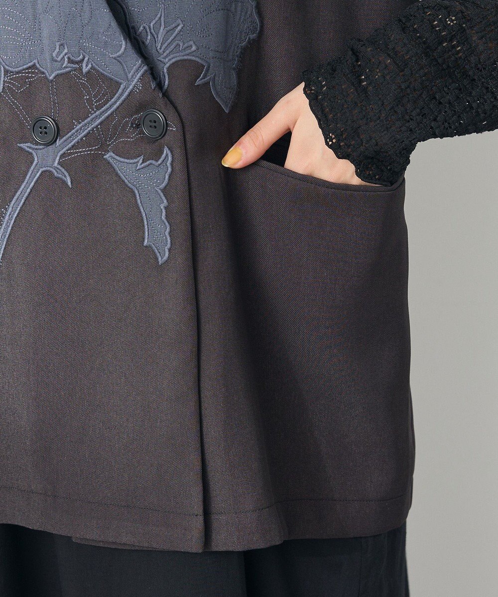 CRAFT STANDARD BOUTIQUE 刺繍カラーレスジャケット 