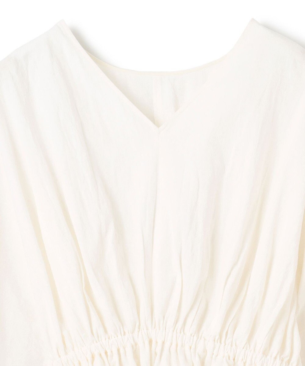 uncrave コットンリネンボイル ペプラムブラウス 