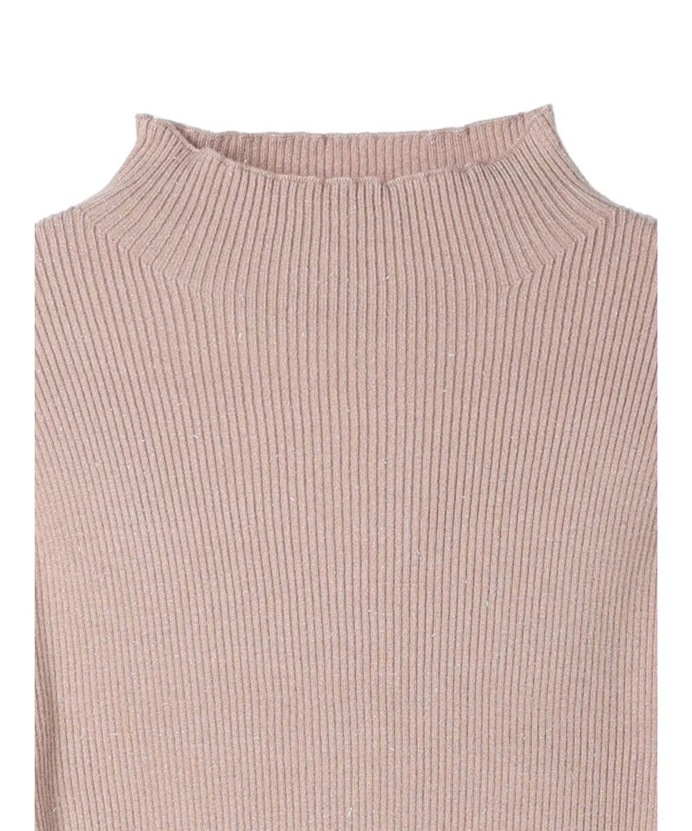 earth music&ecology ハイネックラメニットプルオーバー 