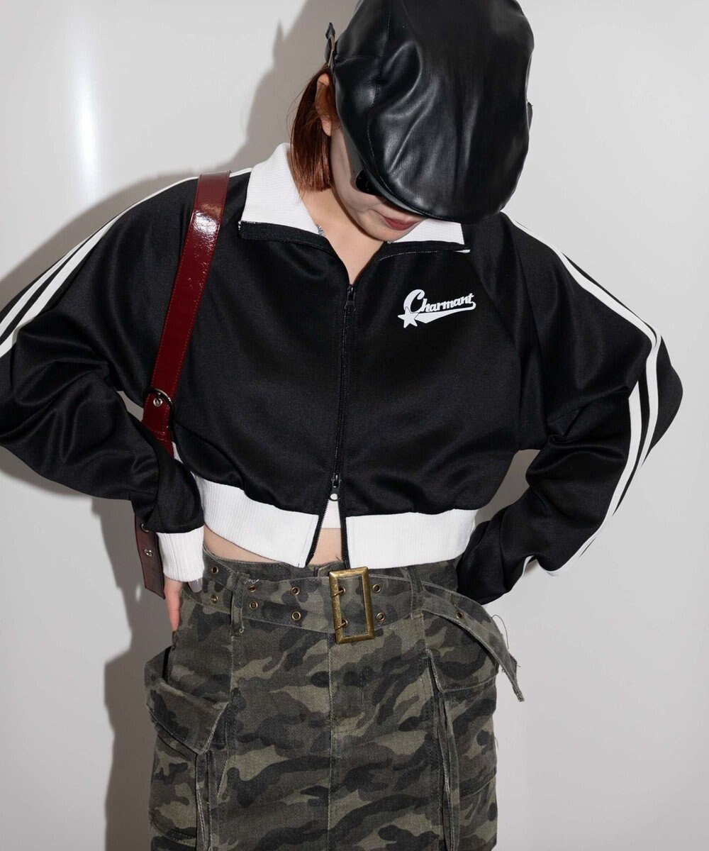 WEGO ロゴプリントトラックジャケット 