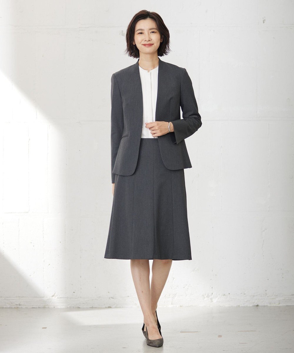 J.PRESS LADIES S T/Rアルガンシルク フレア スカート 