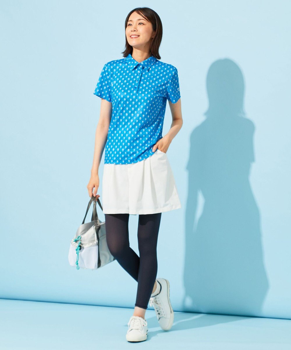 23区GOLF 【WOMEN】【接触冷感・UVケア・吸水速乾】アイス柄 ポロシャツ 