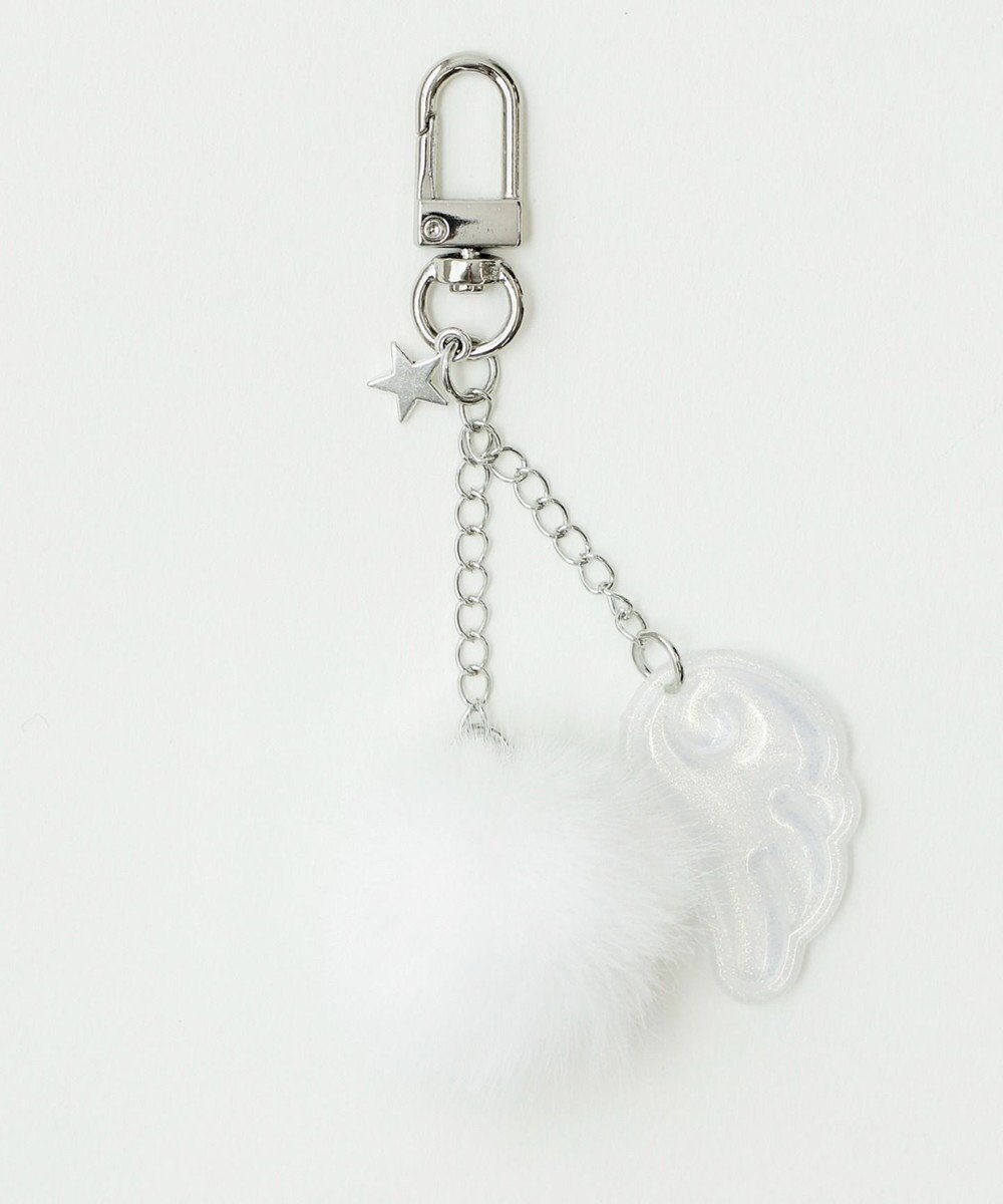 WEGO ファーエンジェルキーホルダー 