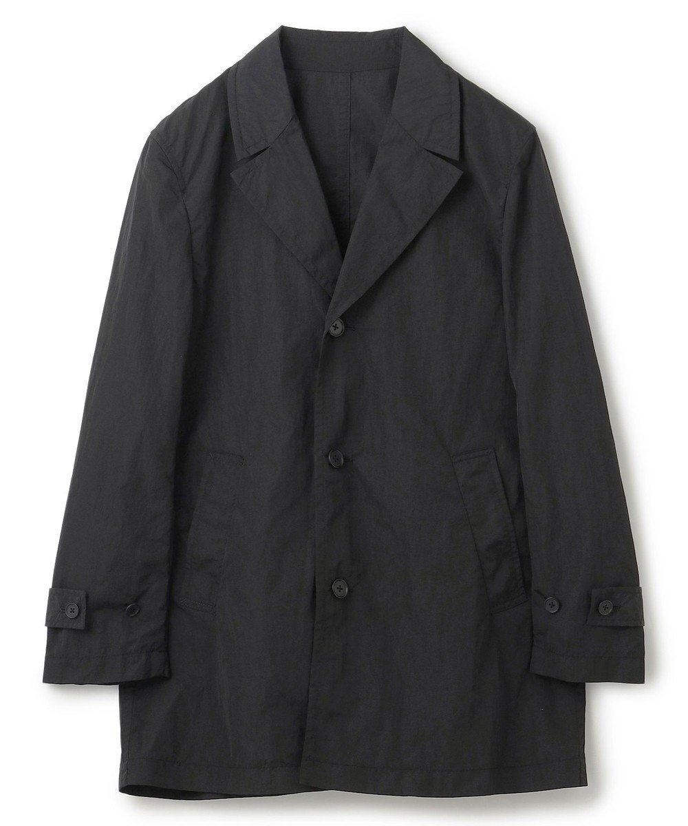 JOSEPH HOMME 【LEON 掲載】ブライトナイロンシャンブレー 　シングルブレストスプリングコート 