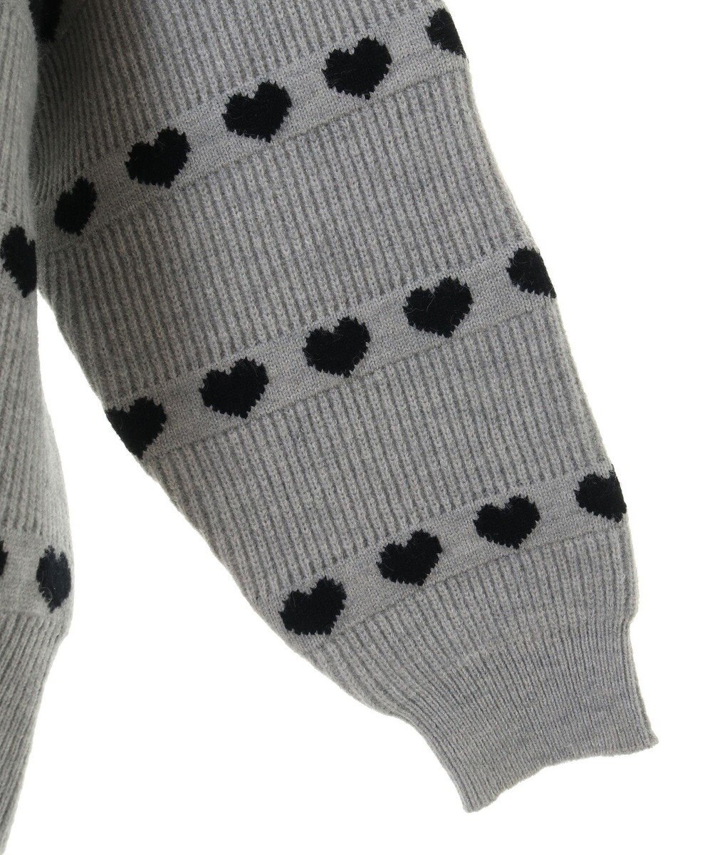 Green Parks ・ｓｗｉｎｇ　ｂｙ　ハートクルーネックニット 