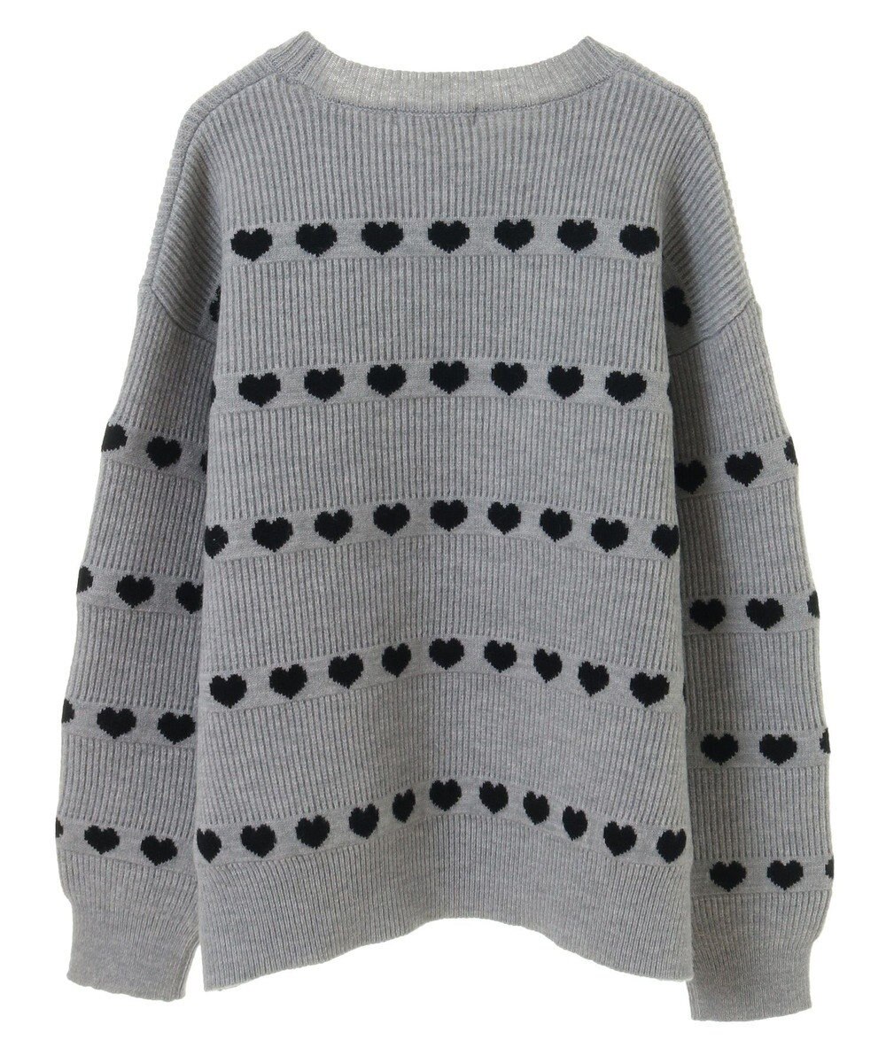 Green Parks ・ｓｗｉｎｇ　ｂｙ　ハートクルーネックニット 