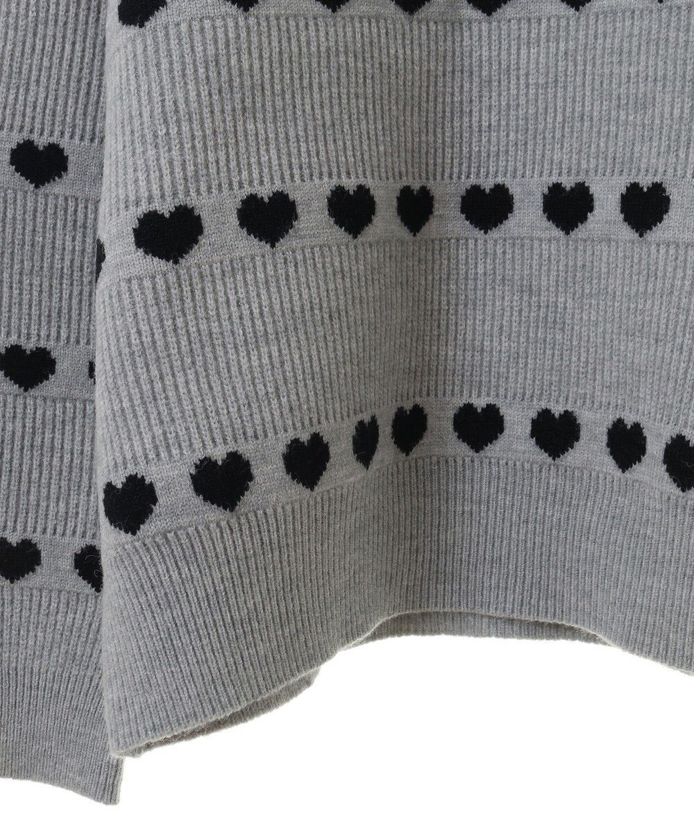 Green Parks ・ｓｗｉｎｇ　ｂｙ　ハートクルーネックニット 