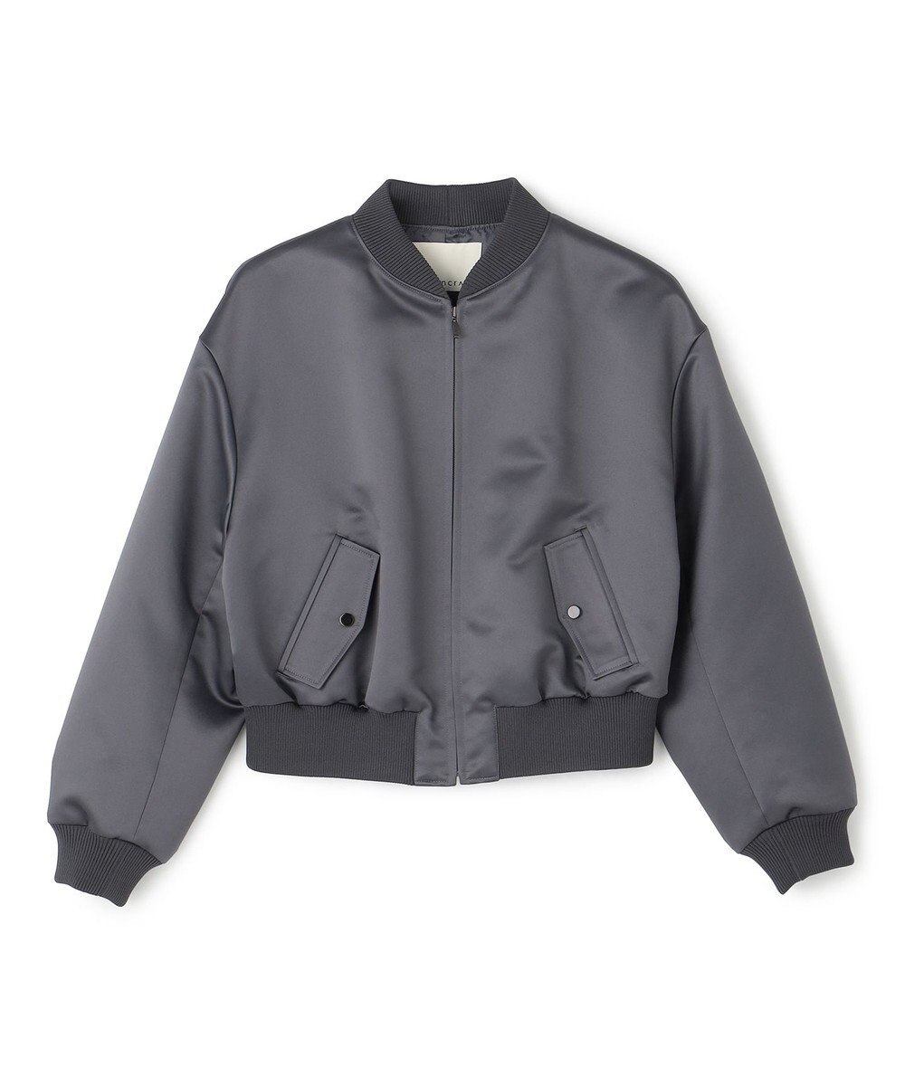 uncrave ラスターサテン ブルゾン（uncrave WHITE） 