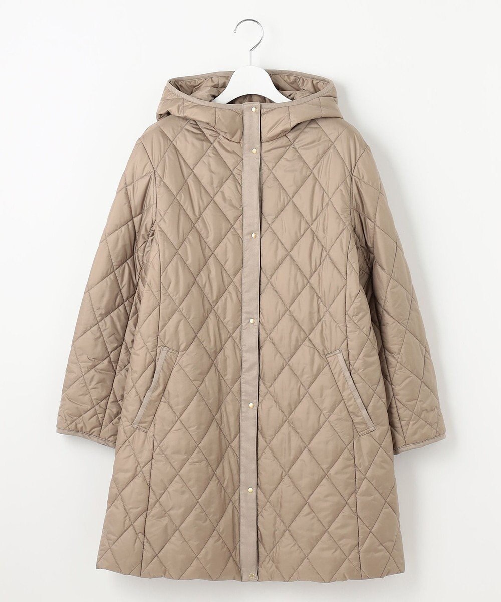 J.PRESS LADIES 【WEB限定カラーあり・洗える】コンパクトタフタキルティング フーデッド コート 