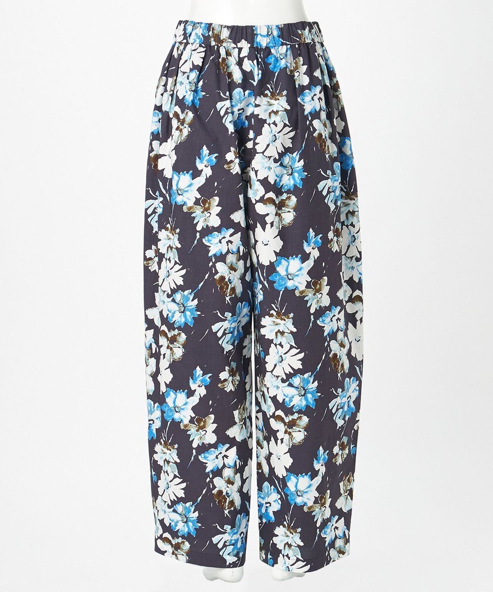 23区 【GOLD LABEL】ペインティングフラワープリント ワイドパンツ 
