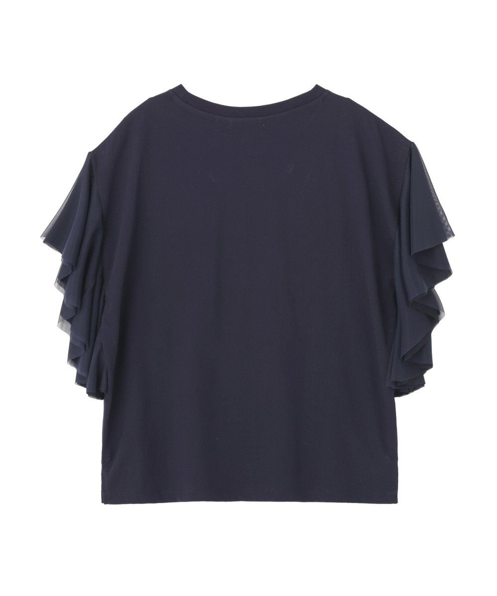 AMERICAN HOLIC 【WEB限定】袖チュールサイドスリットプルオーバー 