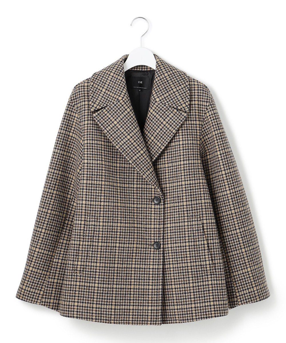 23区 【Oggi11月号掲載】ボンディング チェックツイード ジャコット 
