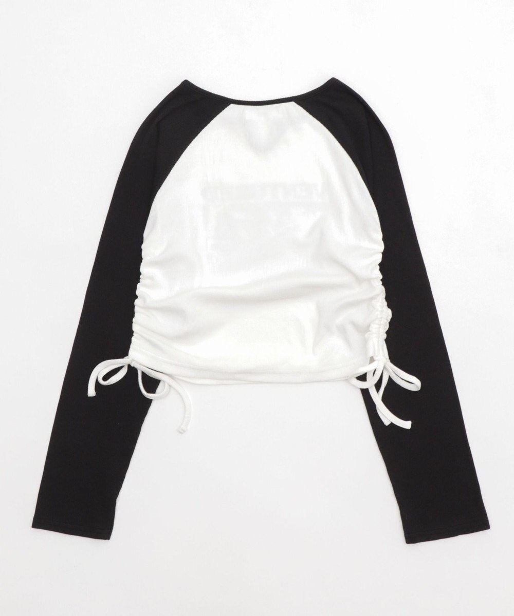 WEGO キーネックサイドドロストラグランロンT 